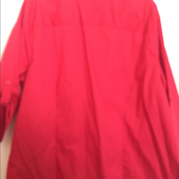 Red button down blouse, never worn! - Picture 4 of 5